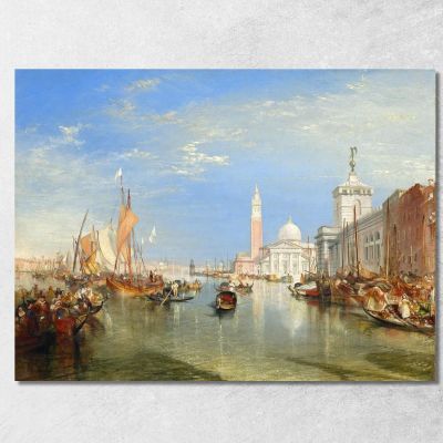 Venice The Dogana And San Giorgio Maggiore Joseph Mallord William Turner jwt144 canvas print 