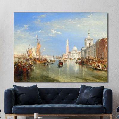 Venice The Dogana And San Giorgio Maggiore Joseph Mallord William Turner jwt144 canvas print 