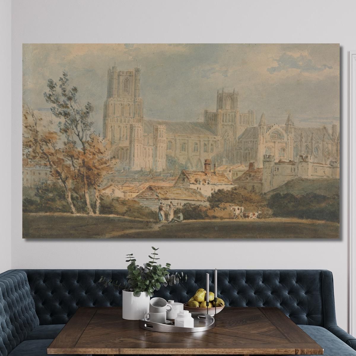 View Of Ely Cathedral Joseph Mallord William Turner jwt147 canvas print 