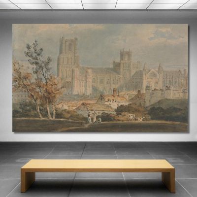 View Of Ely Cathedral Joseph Mallord William Turner jwt147 canvas print 
