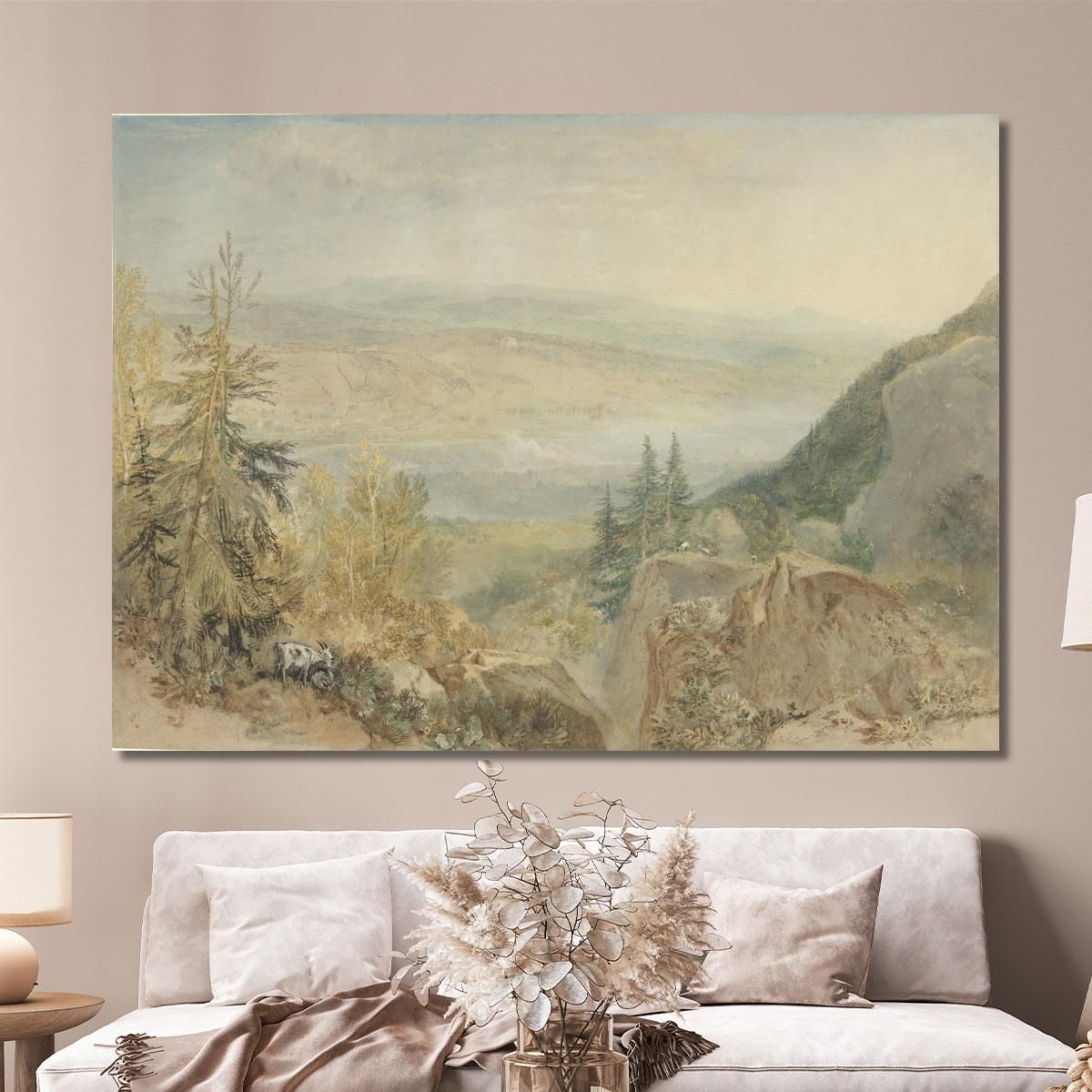 View Of Farnley Hall In Yorkshire Joseph Mallord William Turner jwt148 canvas print 