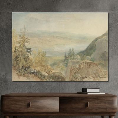 View Of Farnley Hall In Yorkshire Joseph Mallord William Turner jwt148 canvas print 