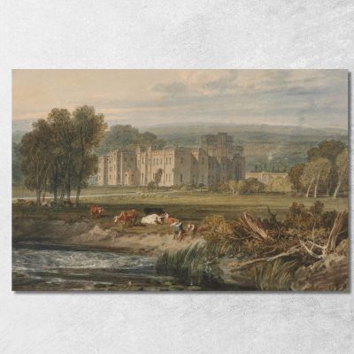 View Of Hampton Court Herefordshire From The Southeast Joseph Mallord William Turner jwt149 canvas print 