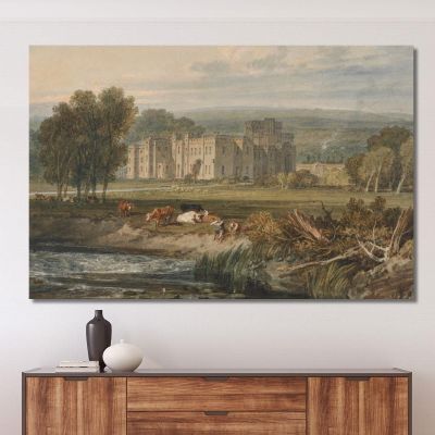 View Of Hampton Court Herefordshire From The Southeast Joseph Mallord William Turner jwt149 canvas print 