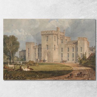 View Of Hampton Court Hertefordshire From The Northwest Joseph Mallord William Turner jwt150 canvas print 