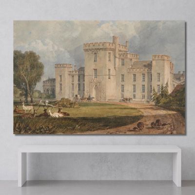 View Of Hampton Court Hertefordshire From The Northwest Joseph Mallord William Turner jwt150 canvas print 