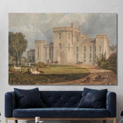 View Of Hampton Court Hertefordshire From The Northwest Joseph Mallord William Turner jwt150 canvas print 