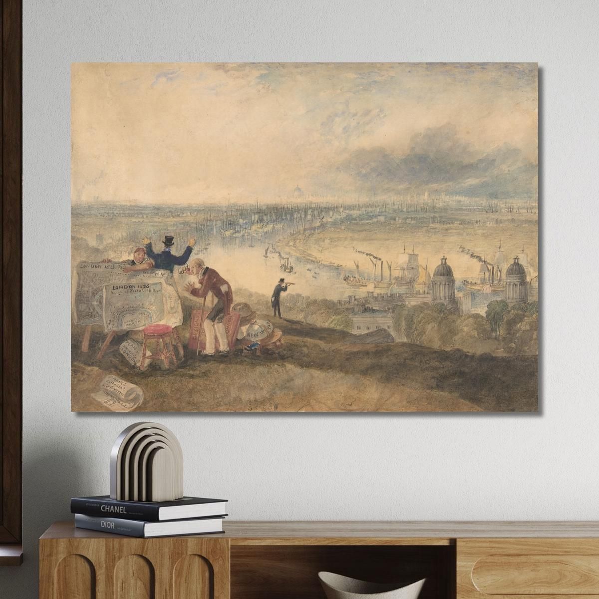 View Of London From Greenwich Joseph Mallord William Turner jwt151 canvas print 