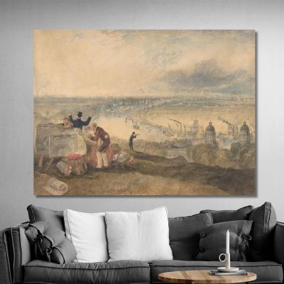 View Of London From Greenwich Joseph Mallord William Turner jwt151 canvas print 