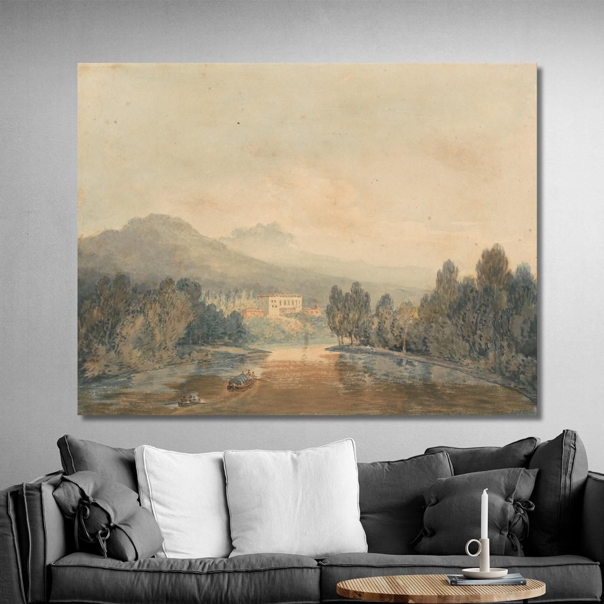 Villa Salviati On The Arno Joseph Mallord William Turner jwt154 canvas print 