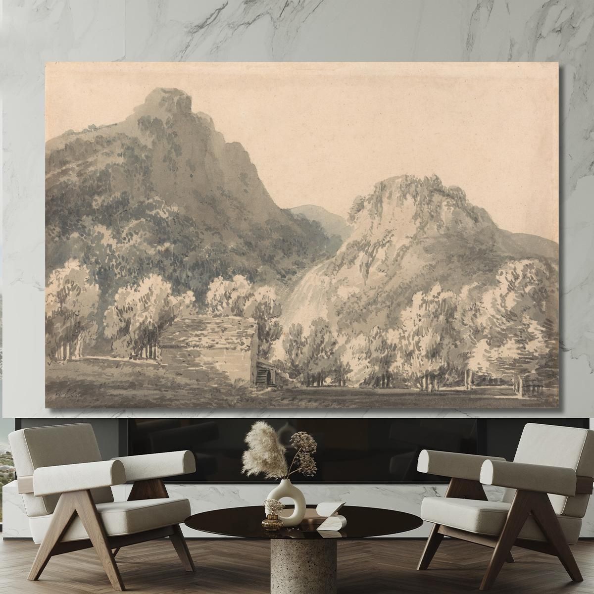Waterfall Of Lodore Cumberland Joseph Mallord William Turner jwt155 canvas print 
