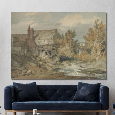 Watermill Near A Flowing Brook Joseph Mallord William Turner jwt156 canvas print 