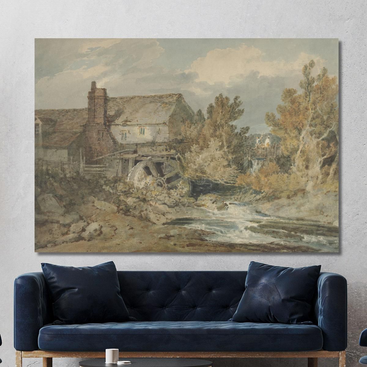 Watermill Near A Flowing Brook Joseph Mallord William Turner jwt156 canvas print 