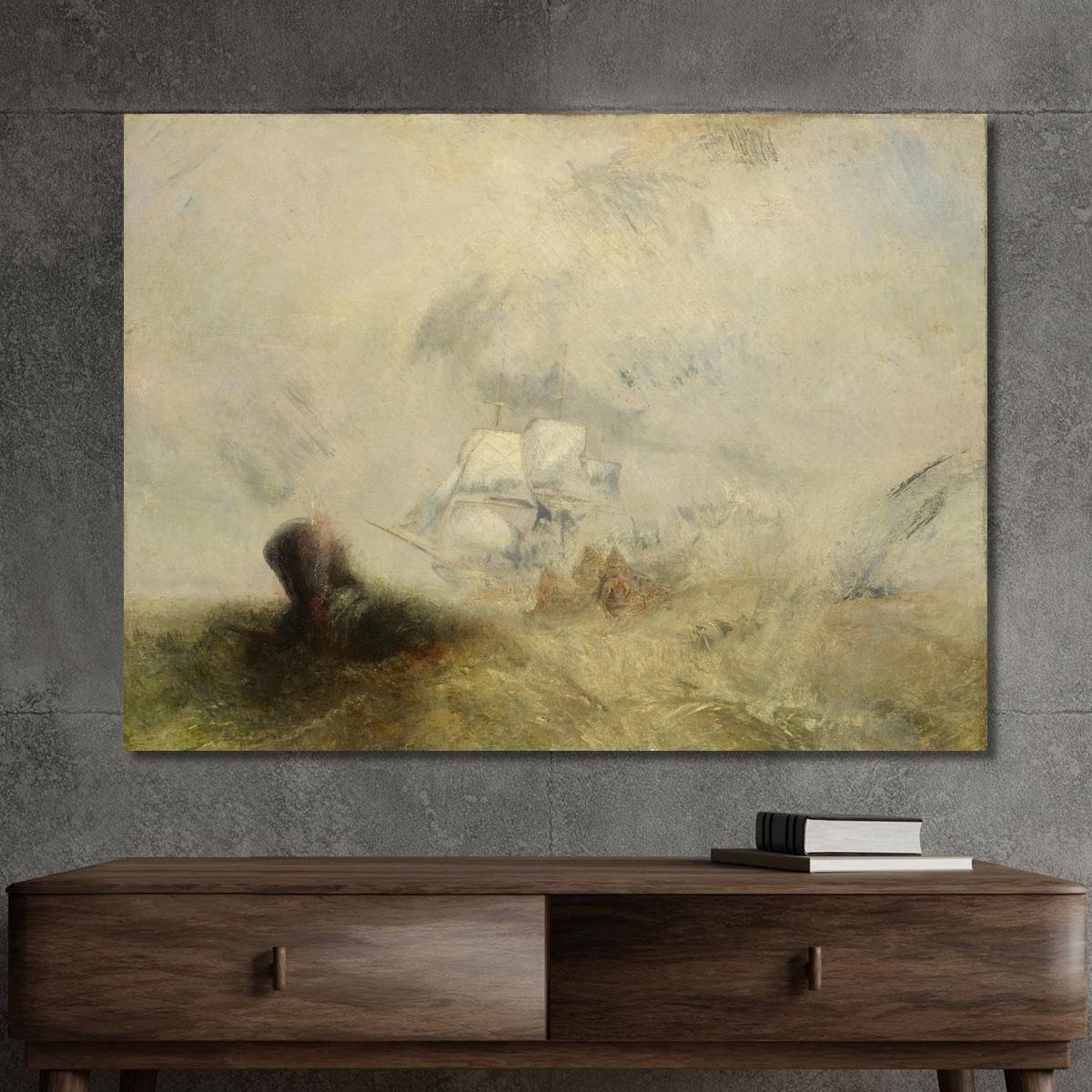 Whalers Joseph Mallord William Turner jwt158 canvas print 
