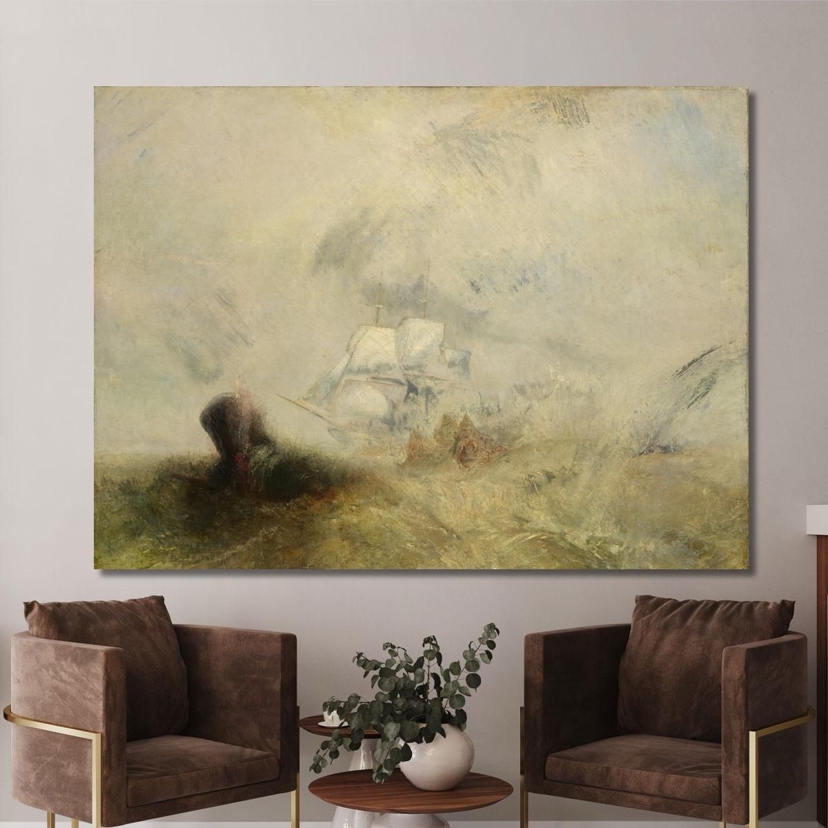 Whalers Joseph Mallord William Turner jwt158 canvas print 