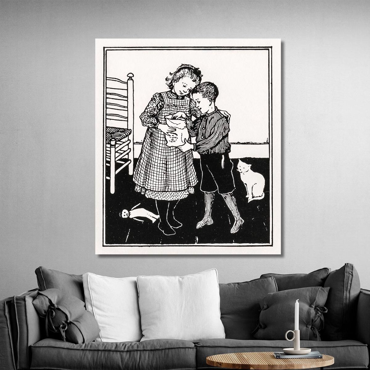 A Boy And A Girl Julie de Graag jdg1 canvas print 