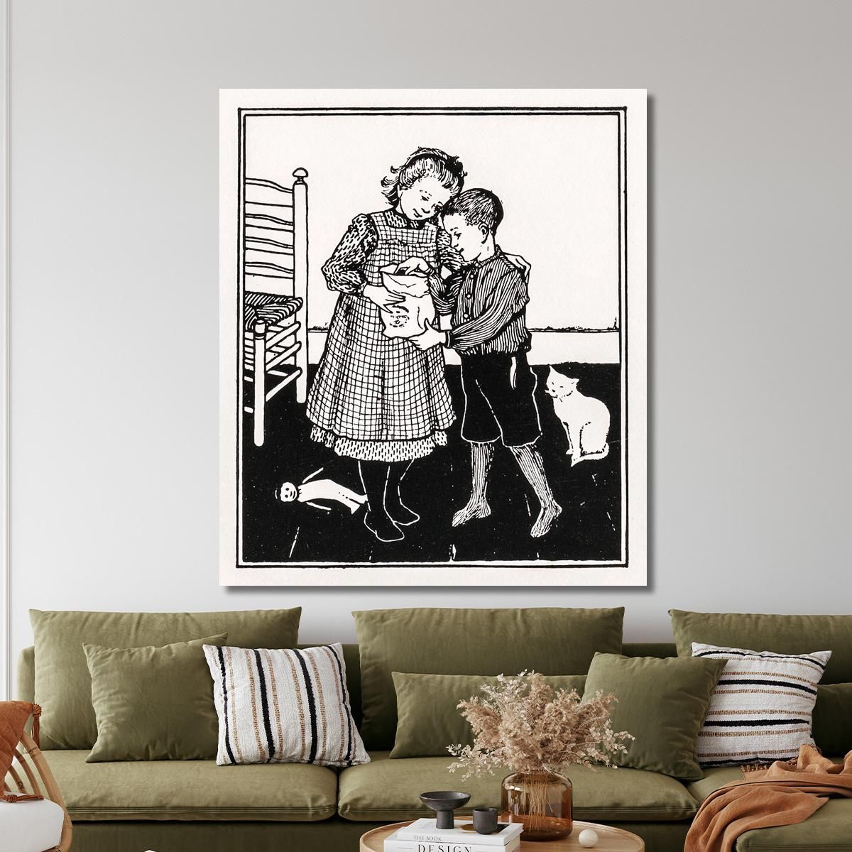 A Boy And A Girl Julie de Graag jdg1 canvas print 