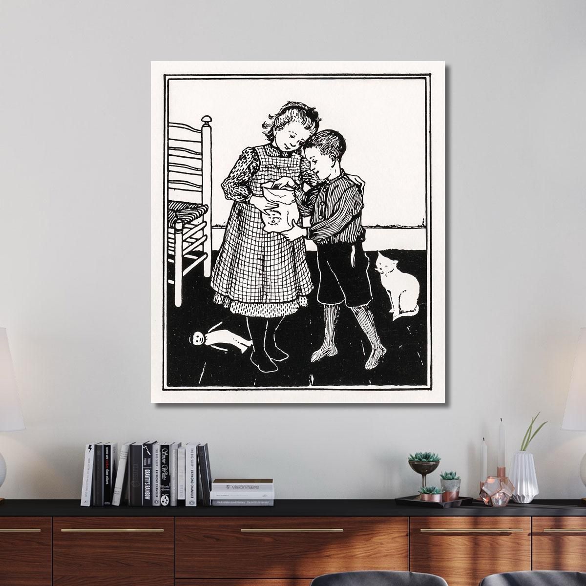 A Boy And A Girl Julie de Graag jdg1 canvas print 