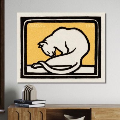 A Waxing Cat Julie de Graag jdg2 canvas print 