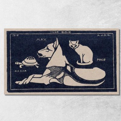 Akbar Max Poes Julie de Graag jdg3 canvas print 