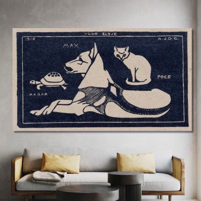 Akbar Max Poes Julie de Graag jdg3 canvas print 
