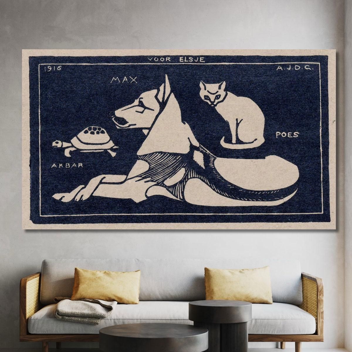 Akbar Max Poes Julie de Graag jdg3 canvas print 