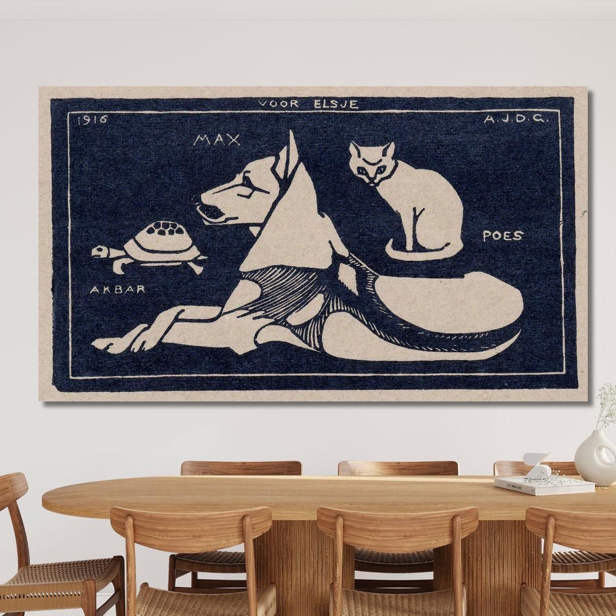 Akbar Max Poes Julie de Graag jdg3 canvas print 