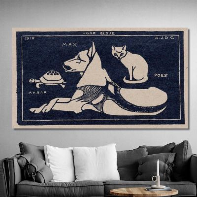 Akbar Max Poes Julie de Graag jdg3 canvas print 