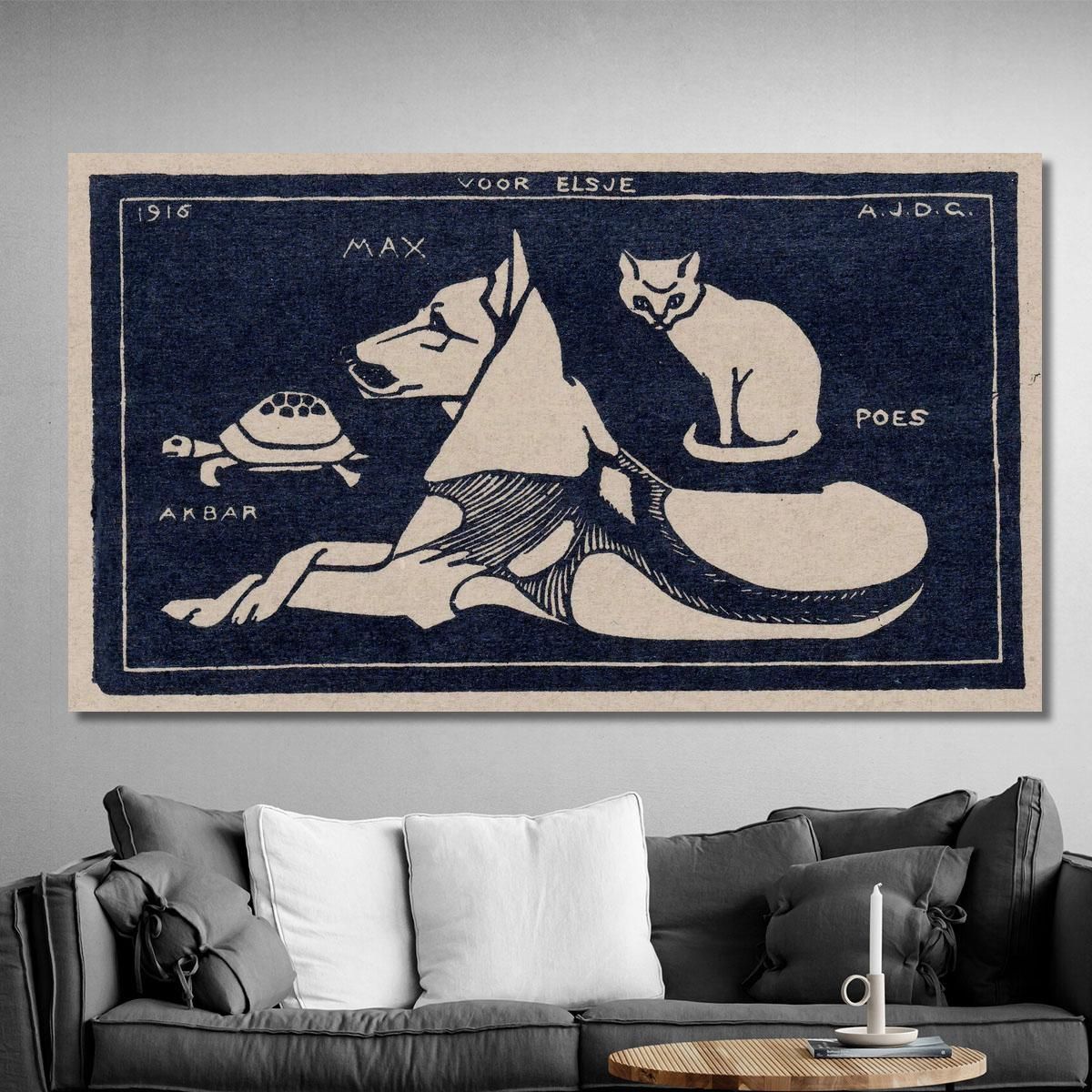 Akbar Max Poes Julie de Graag jdg3 canvas print 