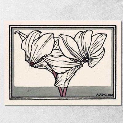 Cyclamen 2 Julie de Graag jdg10 canvas print 