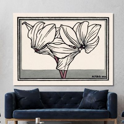Cyclamen 2 Julie de Graag jdg10 canvas print 