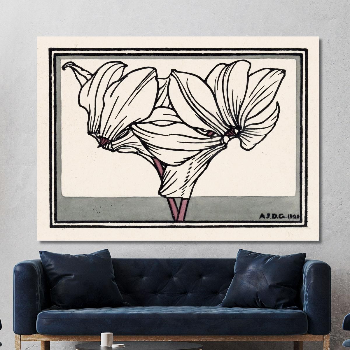 Cyclamen 2 Julie de Graag jdg10 canvas print 