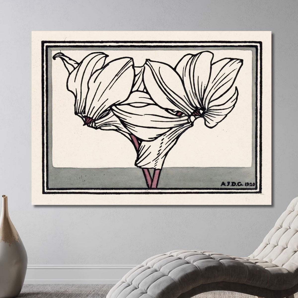 Cyclamen 2 Julie de Graag jdg10 canvas print 