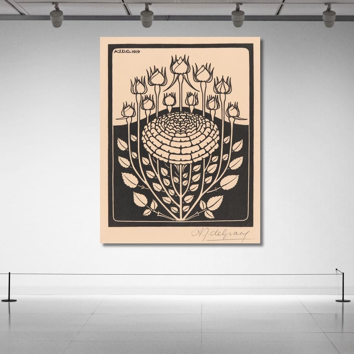 Decorative Flower Study Julie de Graag jdg15 canvas print 
