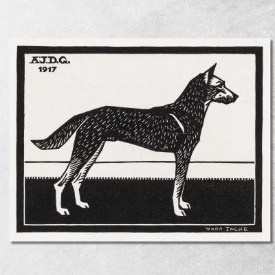 Dog Julie de Graag jdg16 canvas print 