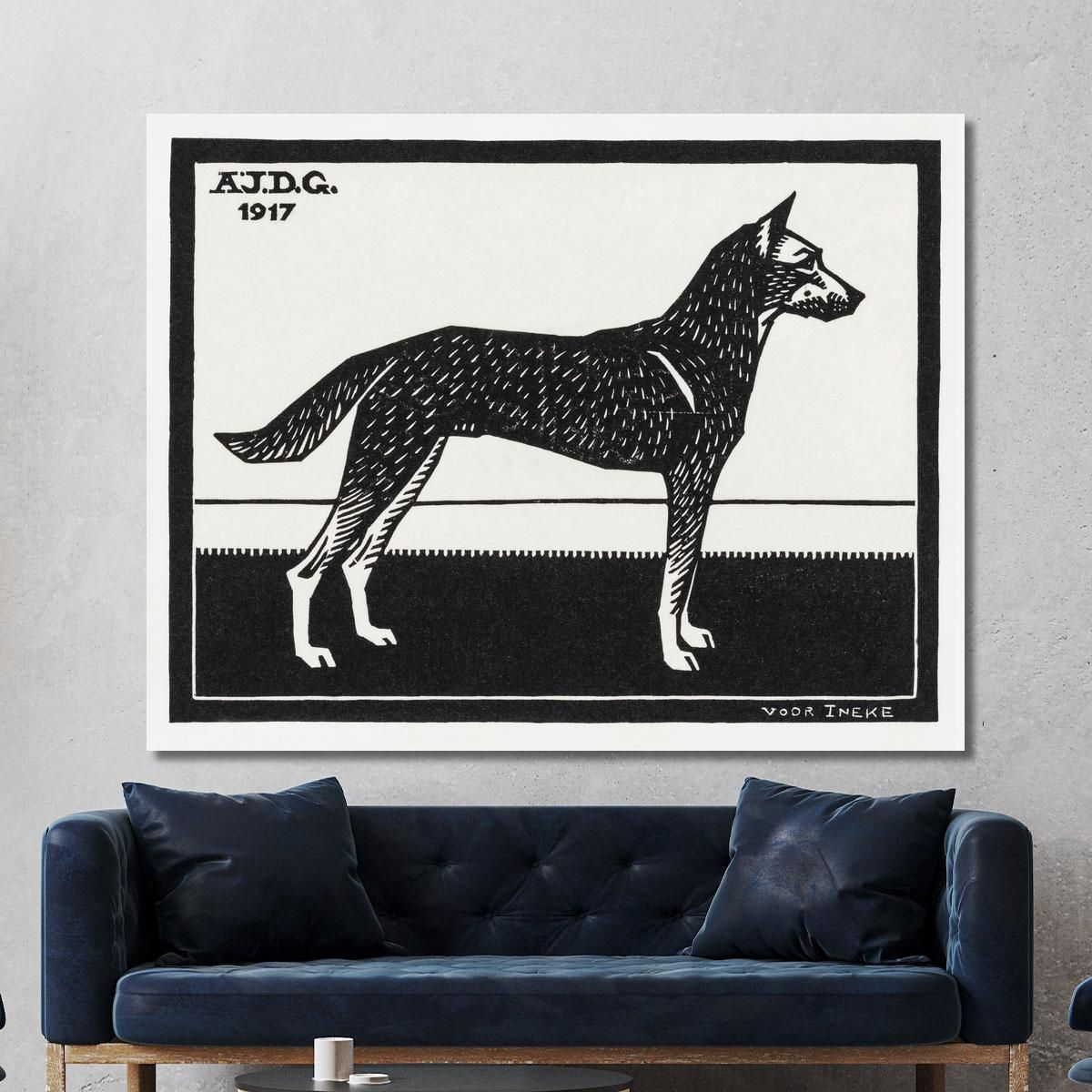 Dog Julie de Graag jdg16 canvas print 