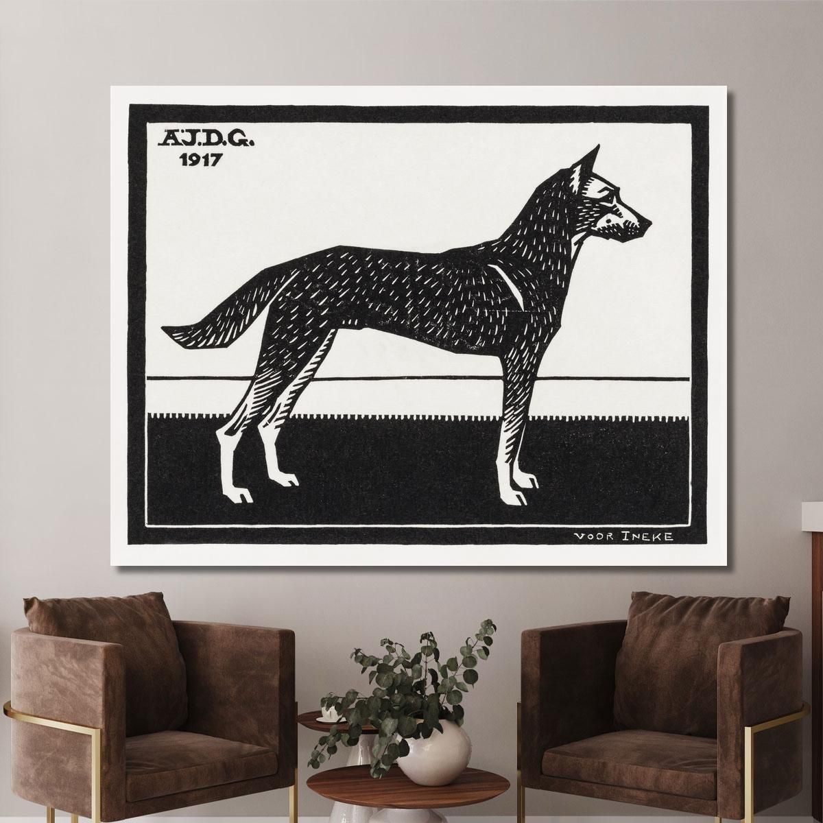 Dog Julie de Graag jdg16 canvas print 
