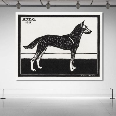 Dog Julie de Graag jdg16 canvas print 