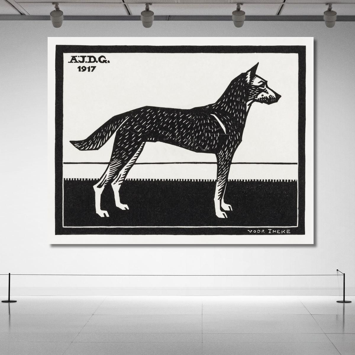 Dog Julie de Graag jdg16 canvas print 