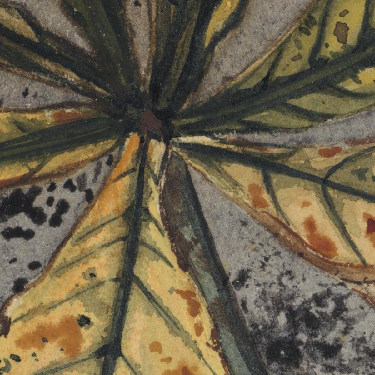 Chestnut Leaf Julie de Graag jdg33 canvas print