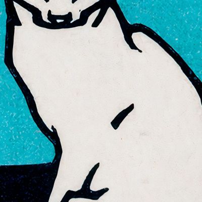 Sitting Cat 2 Julie de Graag jdg53 canvas print