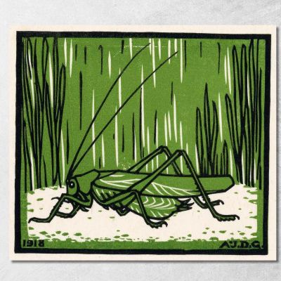 Grasshopper Julie de Graag jdg57 canvas print 