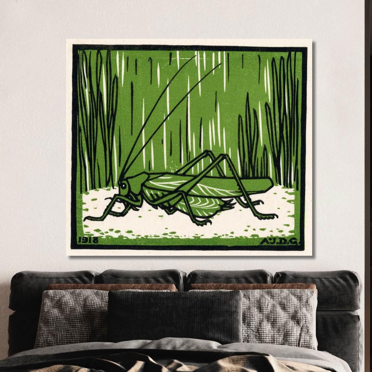 Grasshopper Julie de Graag jdg57 canvas print 