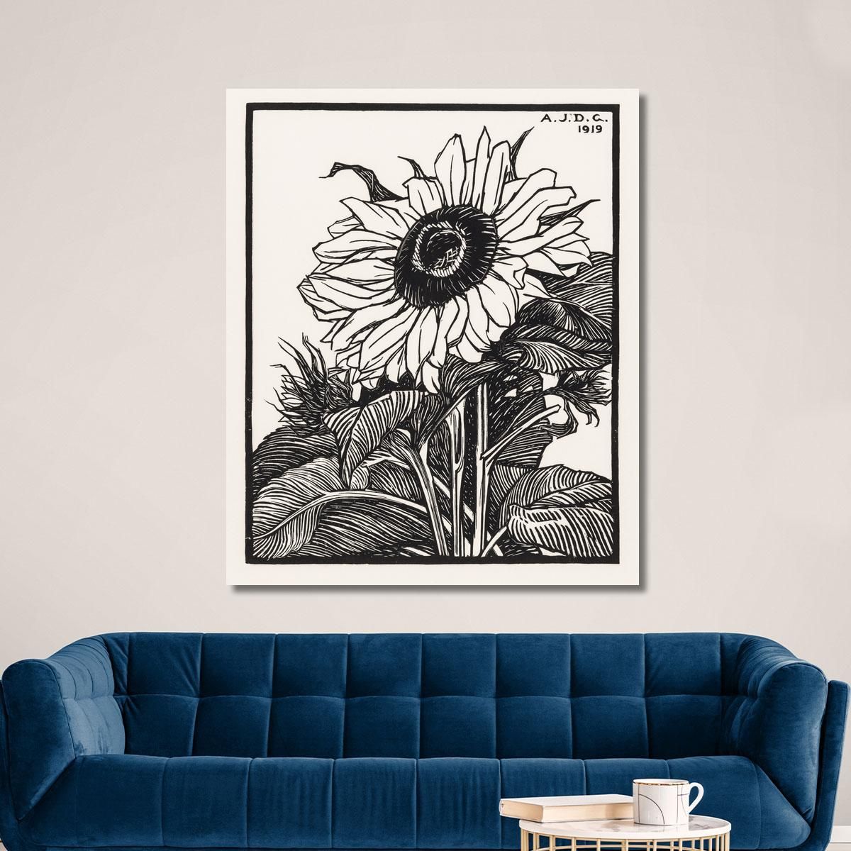 Sunflower Julie de Graag jdg58 canvas print 