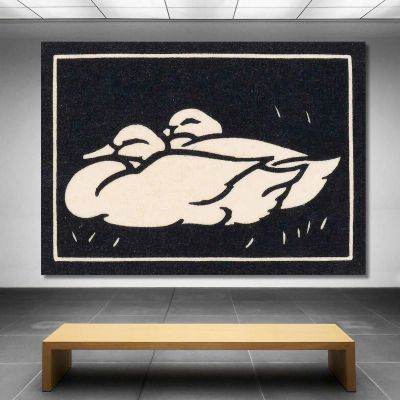 Two Ducks Julie de Graag jdg62 canvas print 