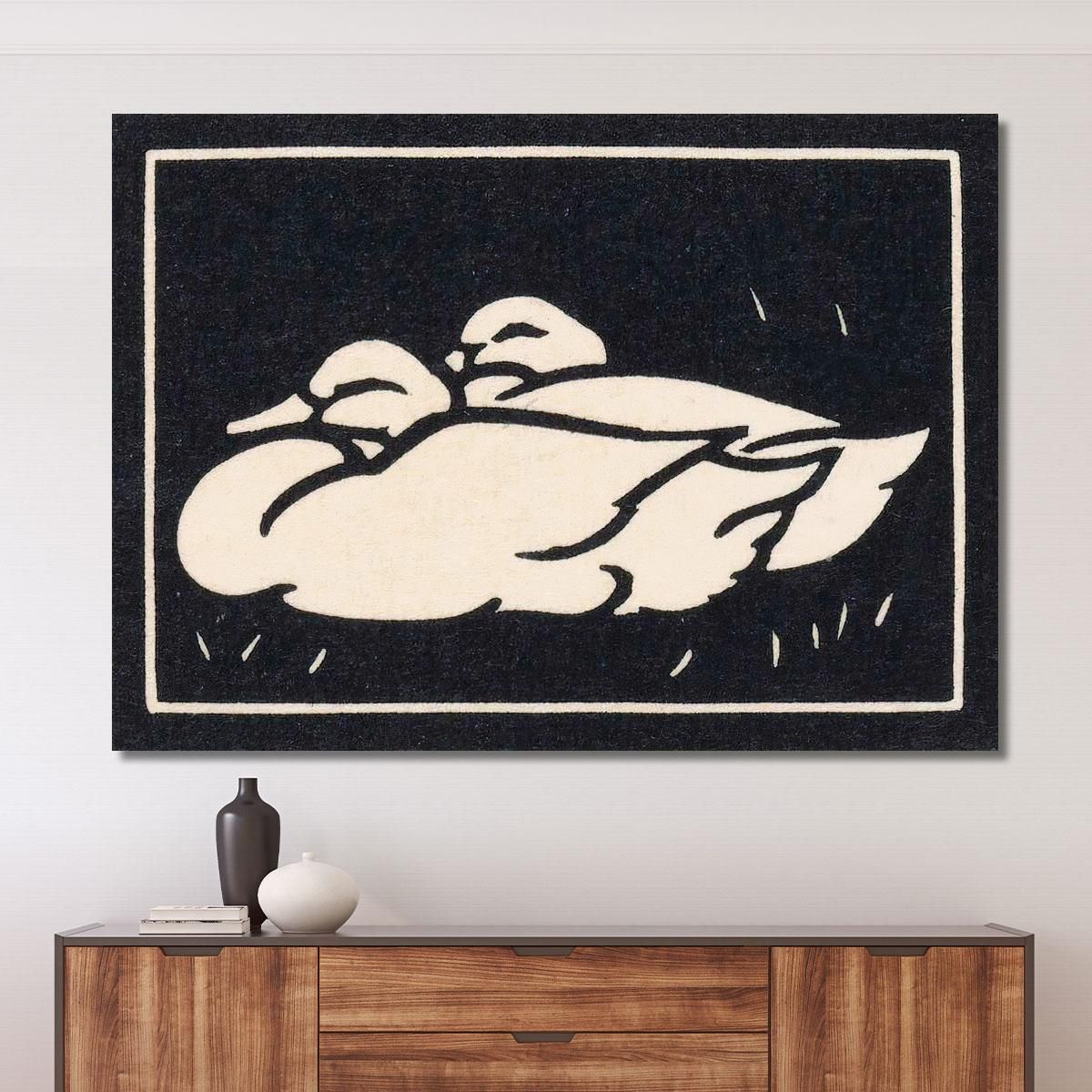 Two Ducks Julie de Graag jdg62 canvas print 