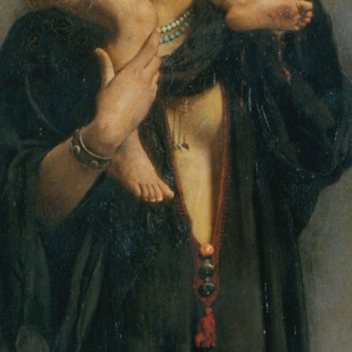 An Egyptian Peasant Woman And Her Child Léon Bonnat lbn3 canvas print