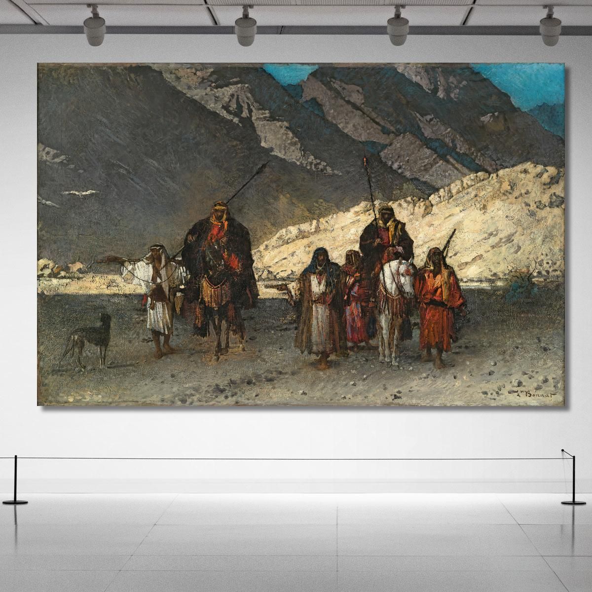 Arabian Sheikhs In The Mountains Léon Bonnat lbn5 canvas print 