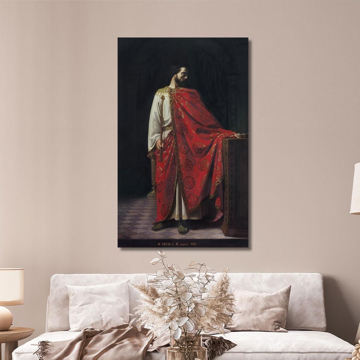 Fruela Ii Of Asturias King Of Asturias Léon Bonnat lbn11 canvas print 