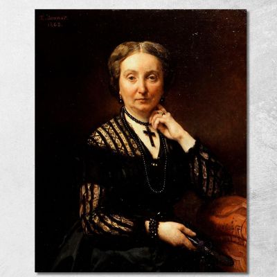 Portrait Of A Woman Léon Bonnat lbn20 canvas print 